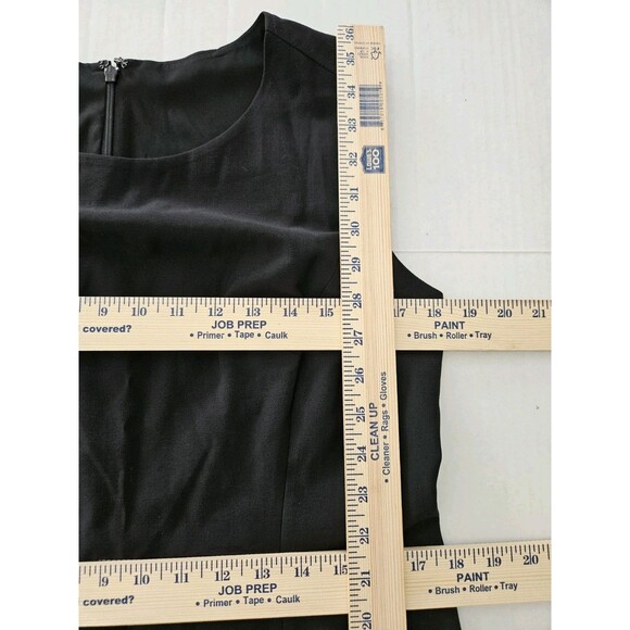 Talbots 12 P Black Wool Sheath Dress Business Career Classic Lined - Picture 12 of 13
